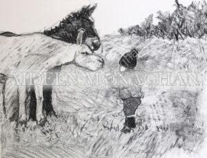 Careful Now!, Giclée print on Fine Art Paper